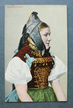 Postcard PC Black Forest Girl 1905-1925